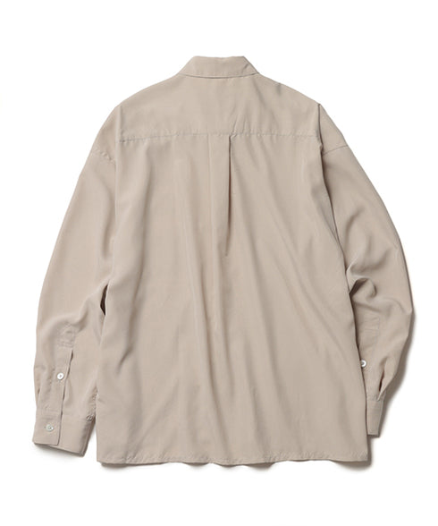 MR.OLIVE / T/R POWDER CLOTH / SQUEARE CUT REGULAR COLLAR SHIRTミスターオリーブ/T/C パウダークロス / スクエアカット レギュラーカラーシャツ